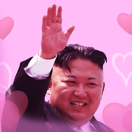 Kim Jong-Un in love space